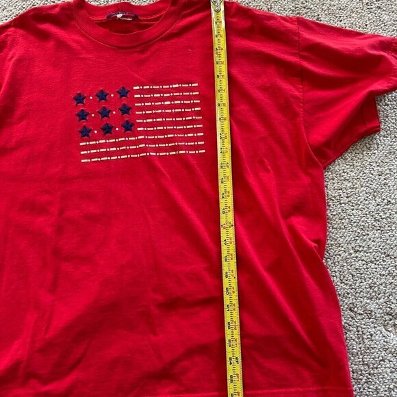 🎀 Buy 2 Get 1 Free 🎀 Red XL Women's American Flag T-Shirt - Picture 6 of 6